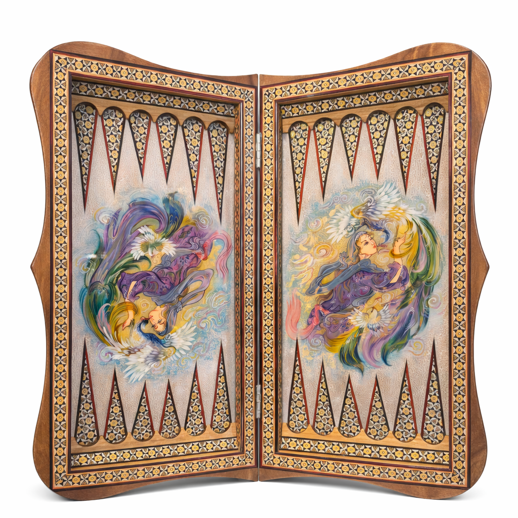 Khatam Inlay Backgammon