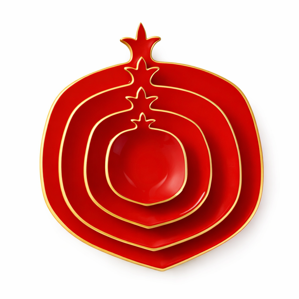 Pomegranate Ceramic Plate